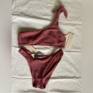 NWT - MINKPINK Bayside Scoop Bikini Set Violet